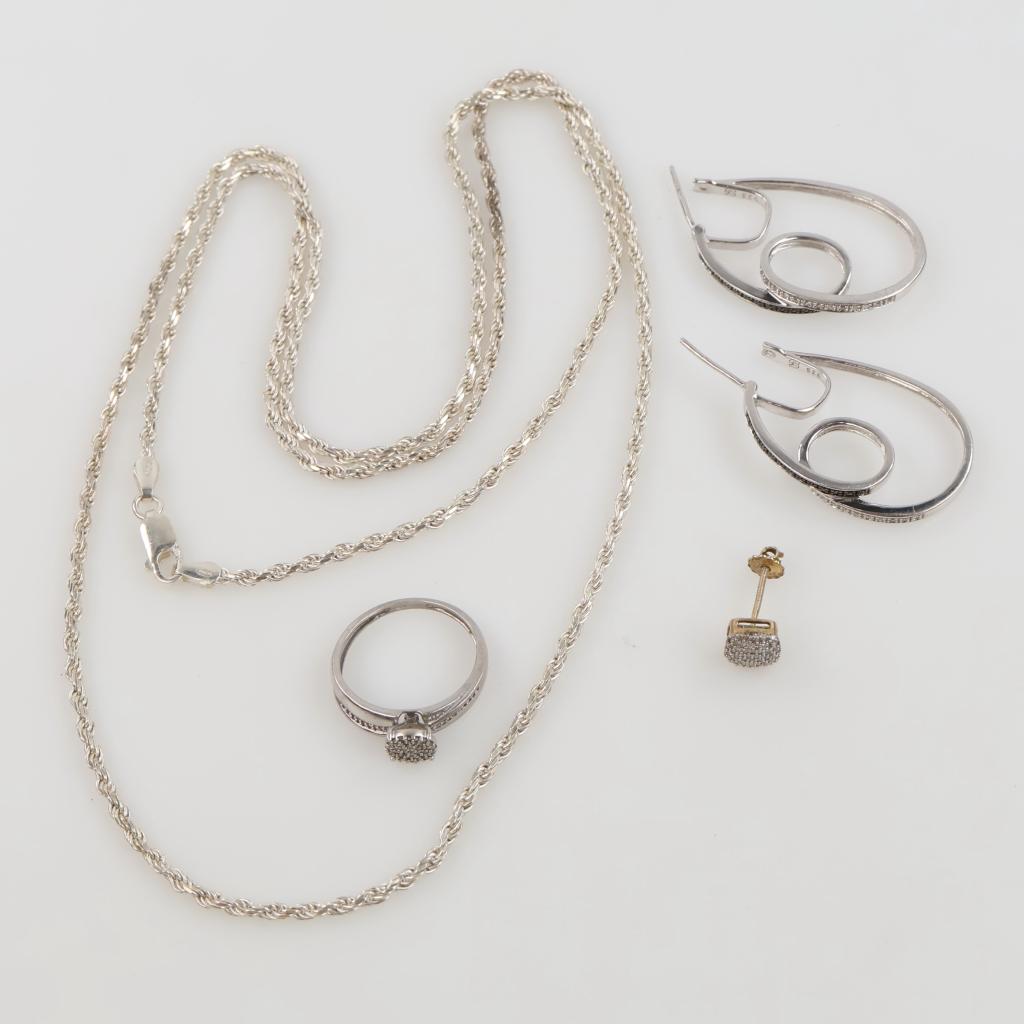 Sterling Silver Jewelry, 5 Pieces