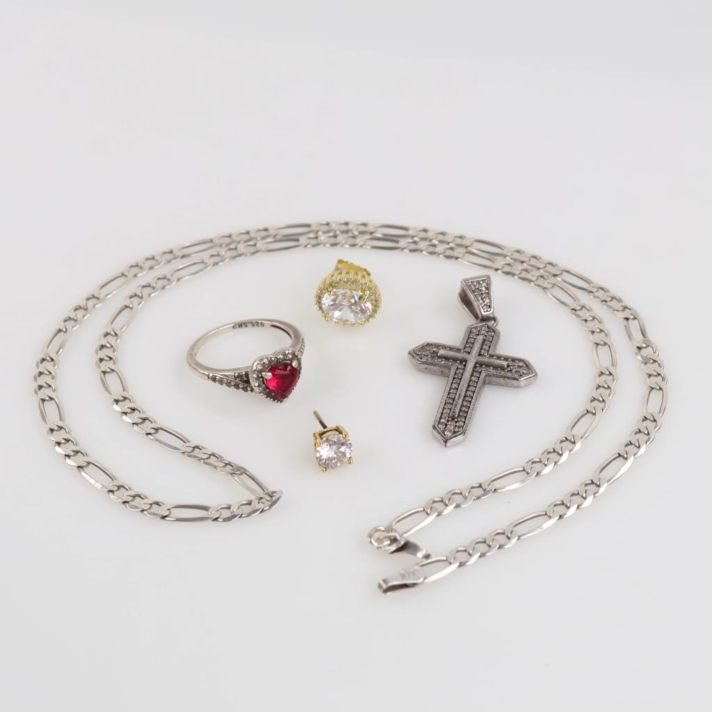 Sterling Silver Jewelry, 5 Pieces