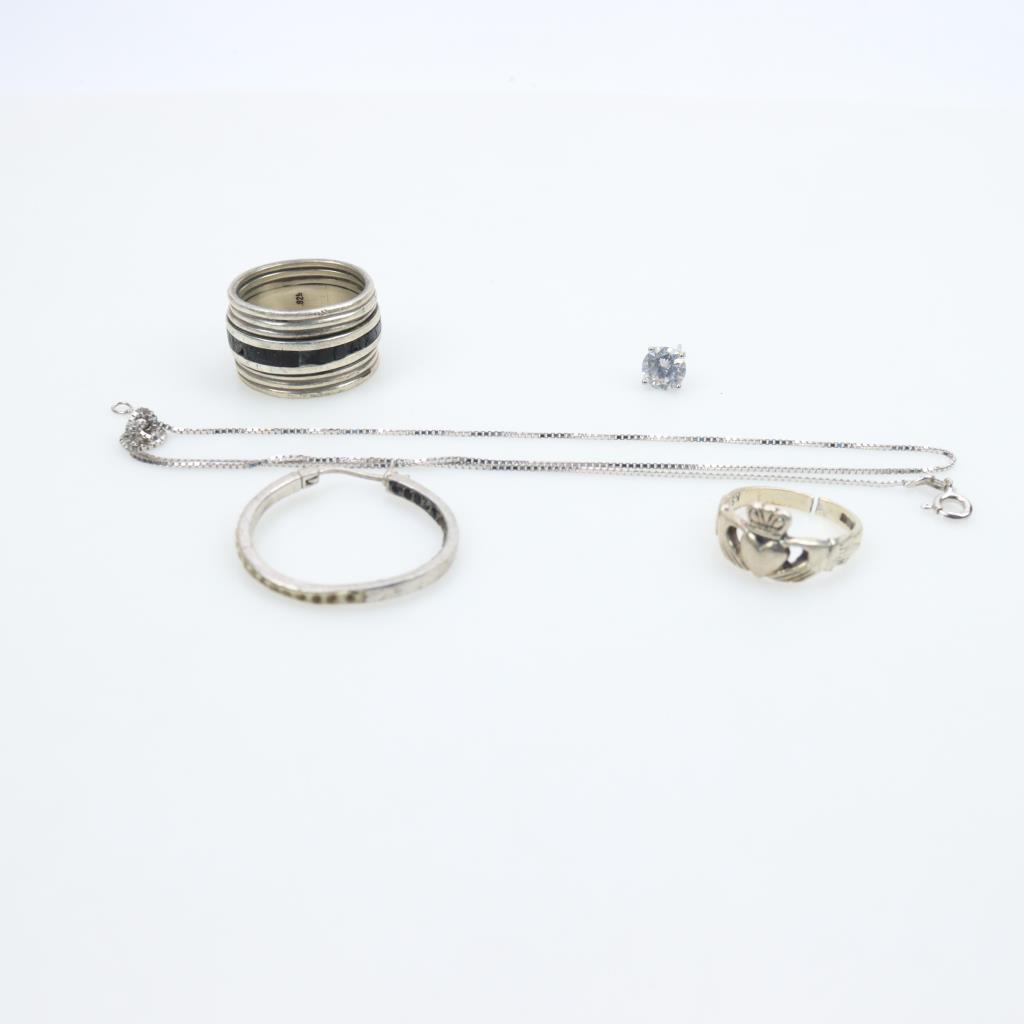 Sterling Silver Jewelry, 5 Pieces Property Room