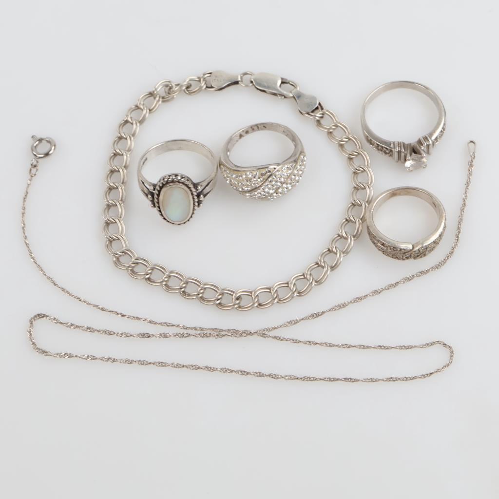 Sterling Silver Jewelry, 6 Pieces