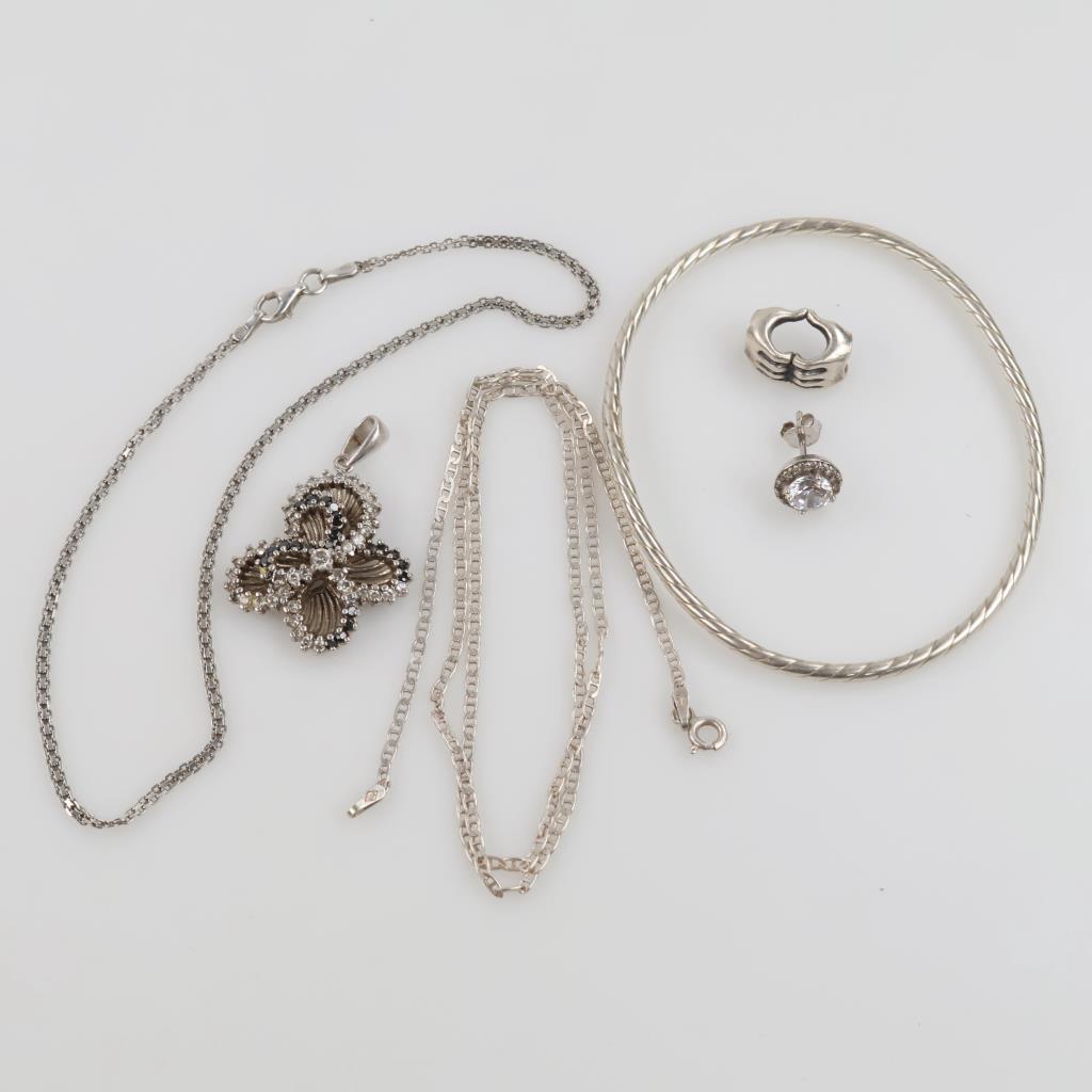 Sterling Silver Jewelry, 6 Pieces