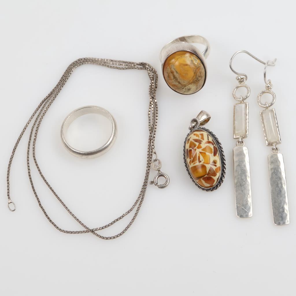 Sterling Silver Jewelry, 6 Pieces