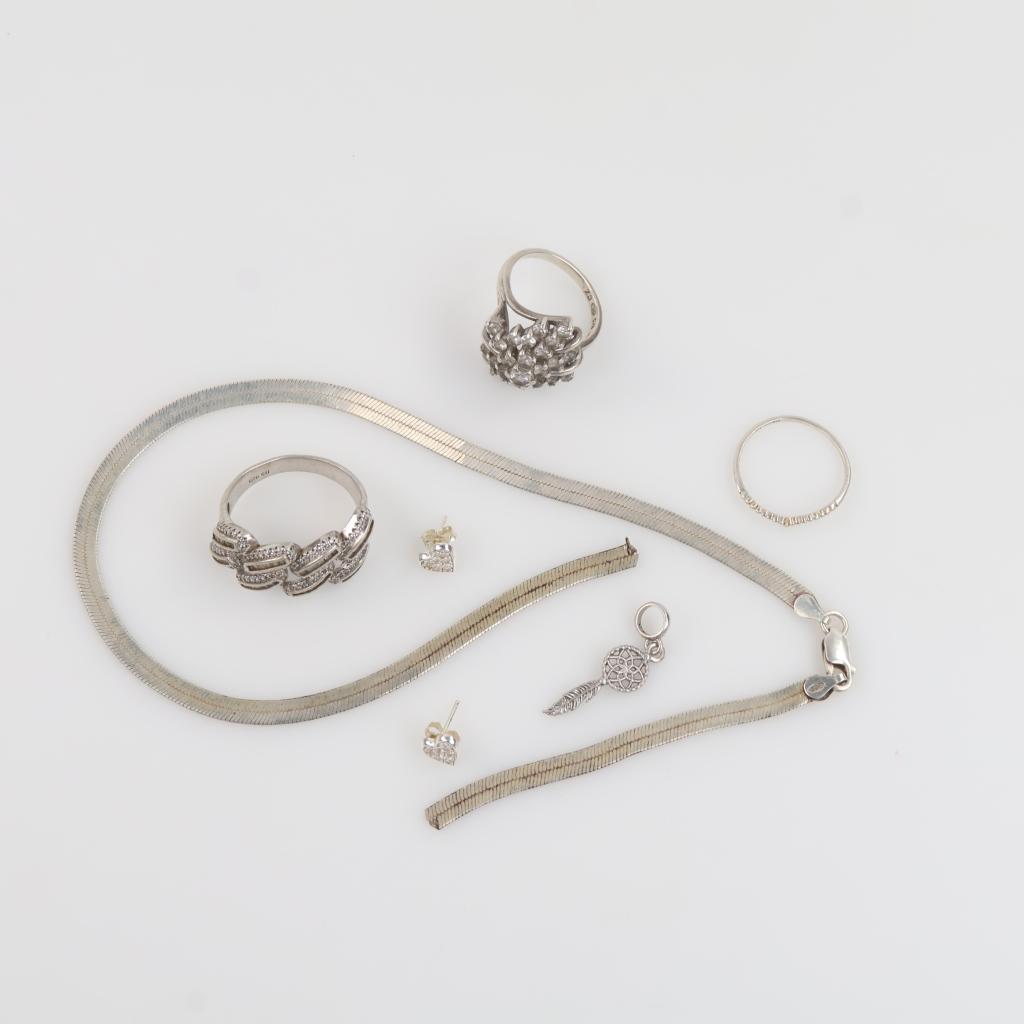 Sterling Silver Jewelry, 7 Pieces