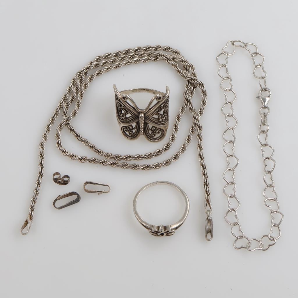 Sterling Silver Jewelry, 7 Pieces