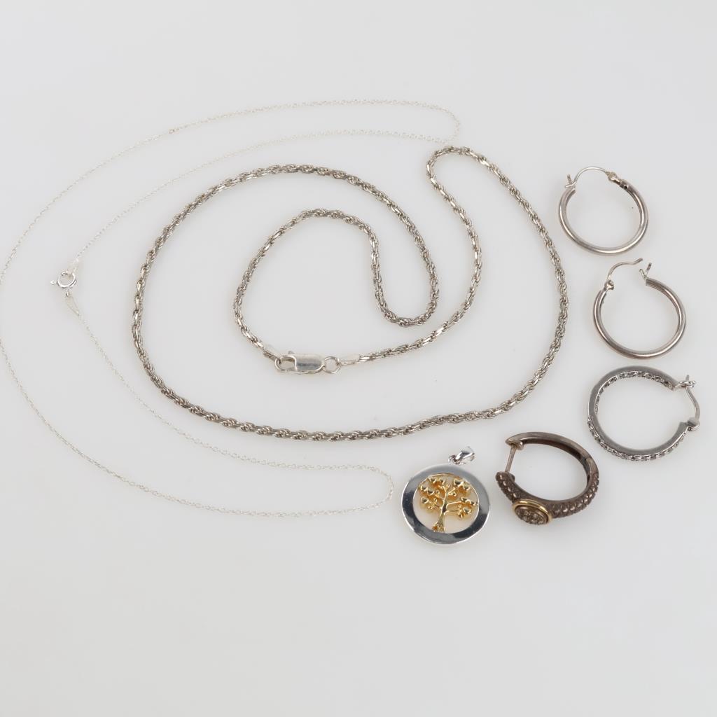 Sterling Silver Jewelry, 7 Pieces