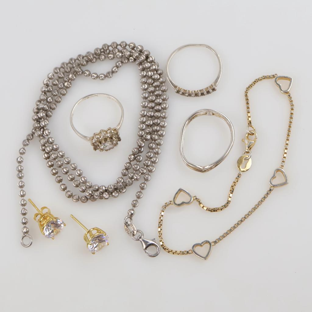 Sterling Silver Jewelry, 7 Pieces