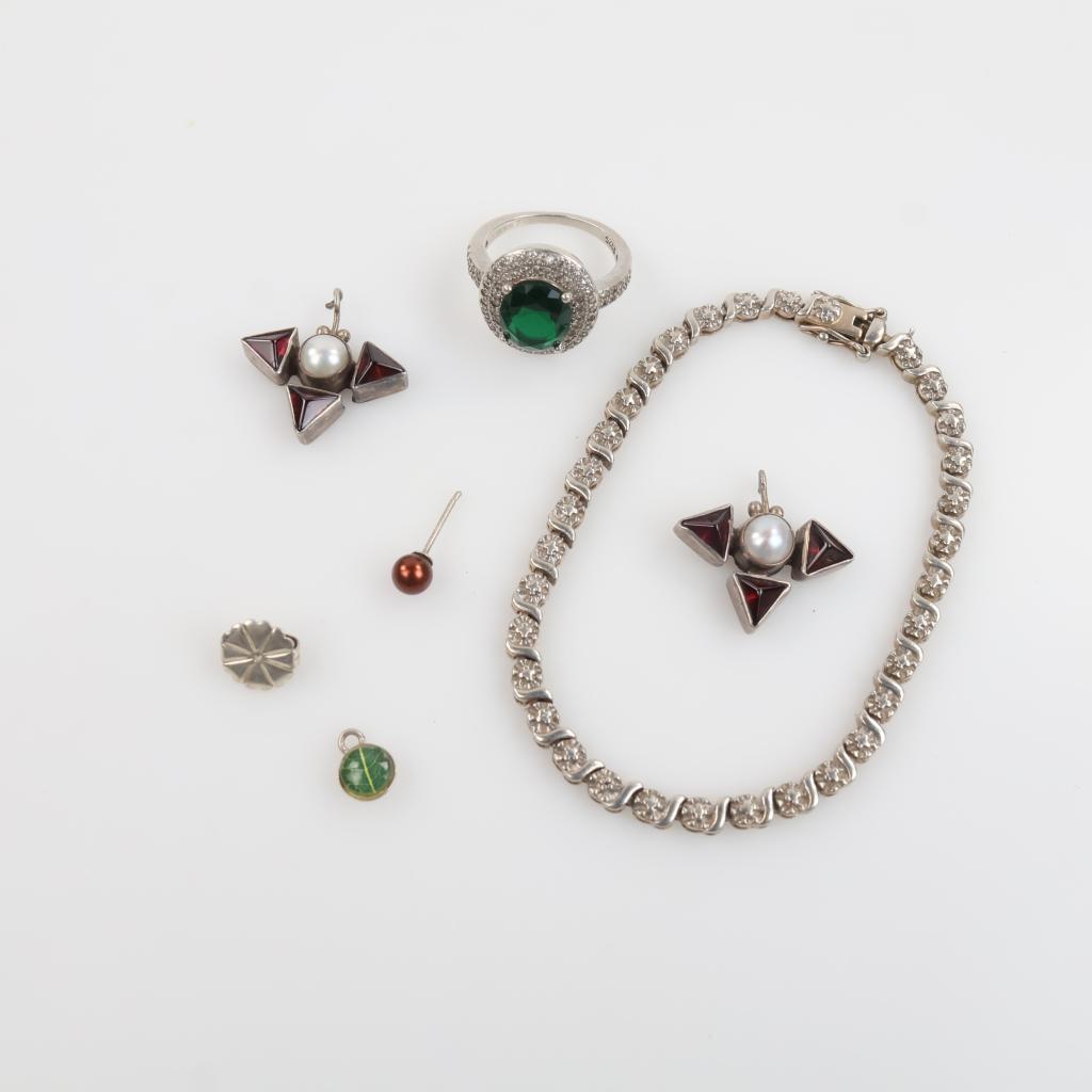 Sterling Silver Jewelry, 7 Pieces