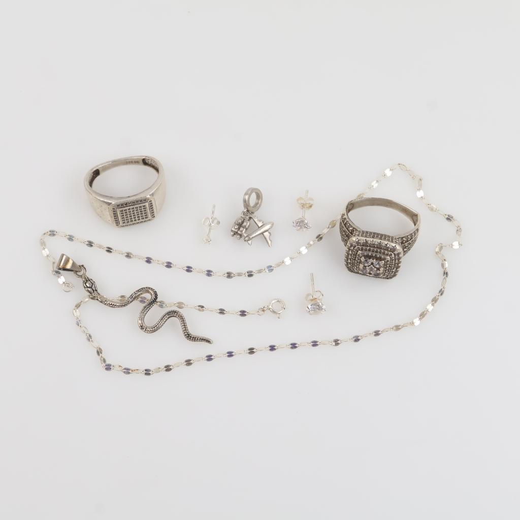 Sterling Silver Jewelry, 8 Pieces