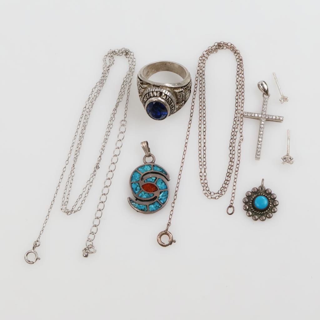Sterling Silver Jewelry, 8 Pieces
