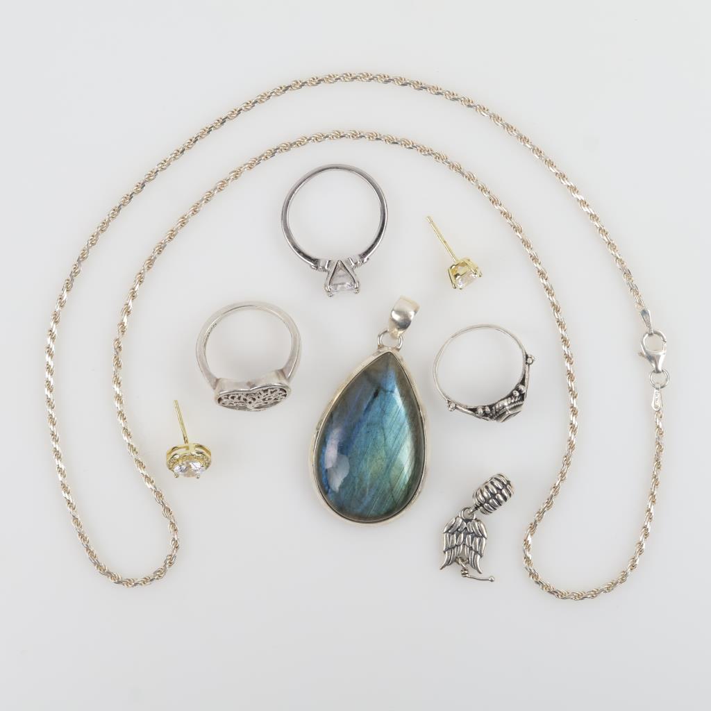 Sterling Silver Jewelry, 8 Pieces