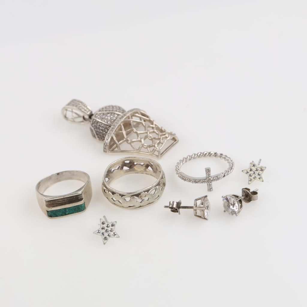 Sterling Silver Jewelry, 8 Pieces