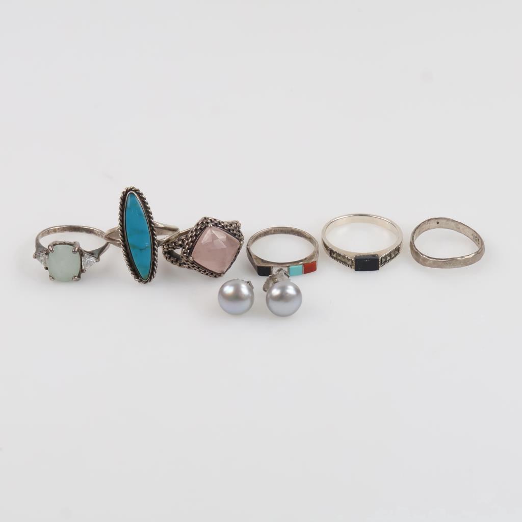 Sterling Silver Jewelry, 8 Pieces