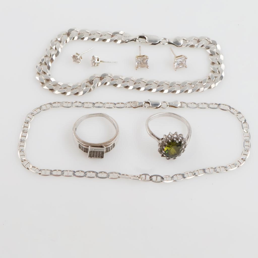 Sterling Silver Jewelry, 8 Pieces