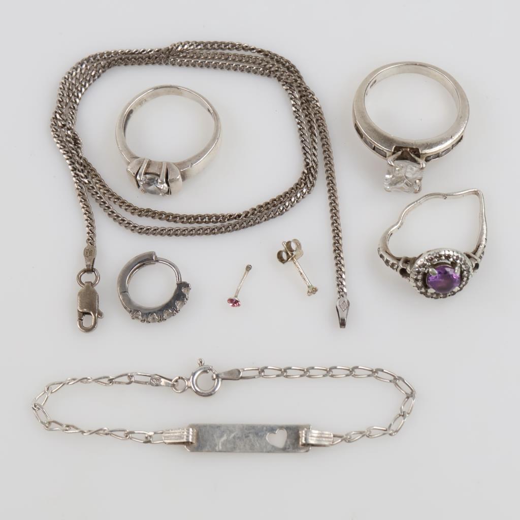 Sterling Silver Jewelry, 8 Pieces