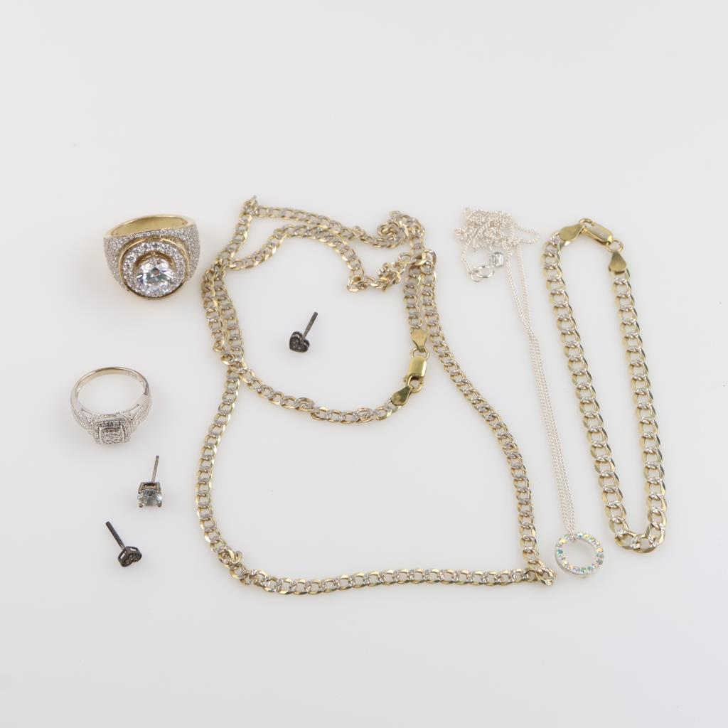 Silver 9 Sterling Silver Jewelry, 9 Pieces | Property Room