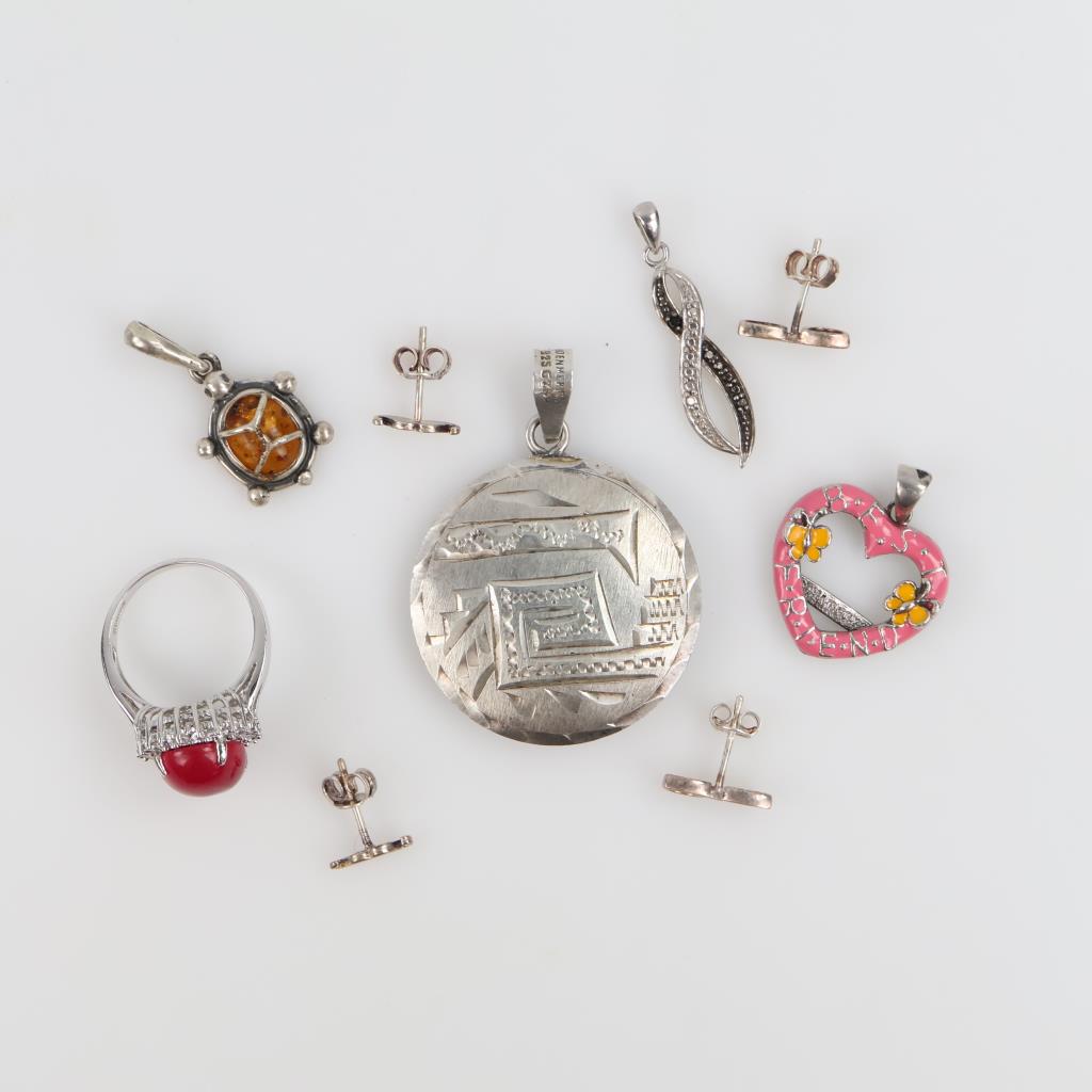 Sterling Silver Jewelry, 9 Pieces
