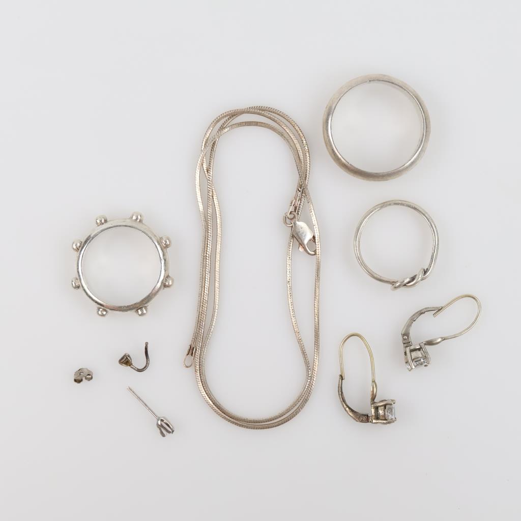 Sterling Silver Jewelry, 9 Pieces