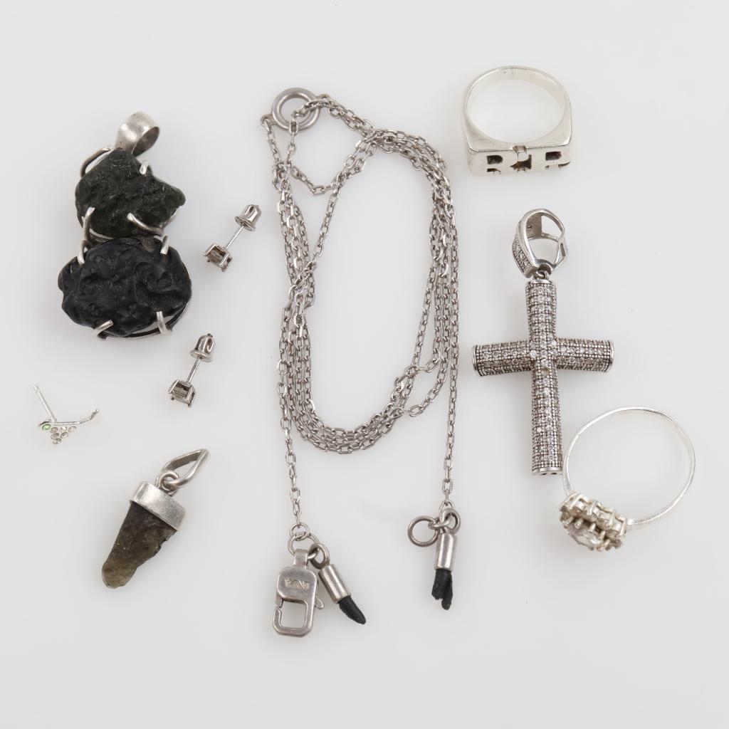 Sterling Silver Jewelry, 9 Pieces