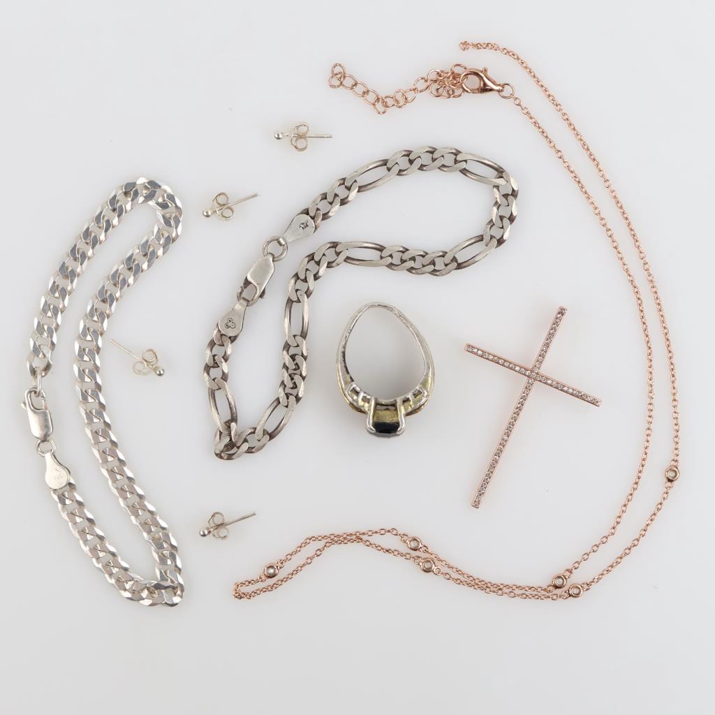 Sterling Silver Jewelry, 9 Pieces