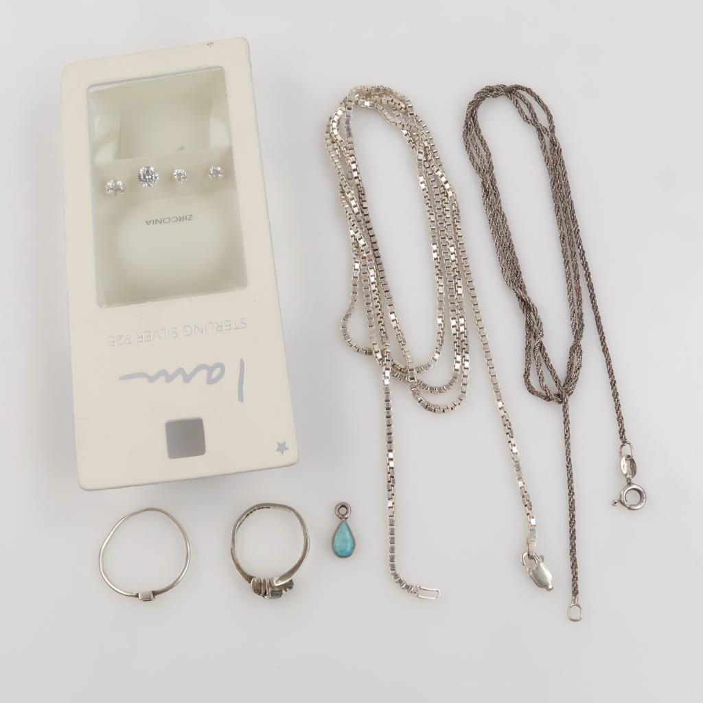 Sterling Silver Jewelry, 9 Pieces