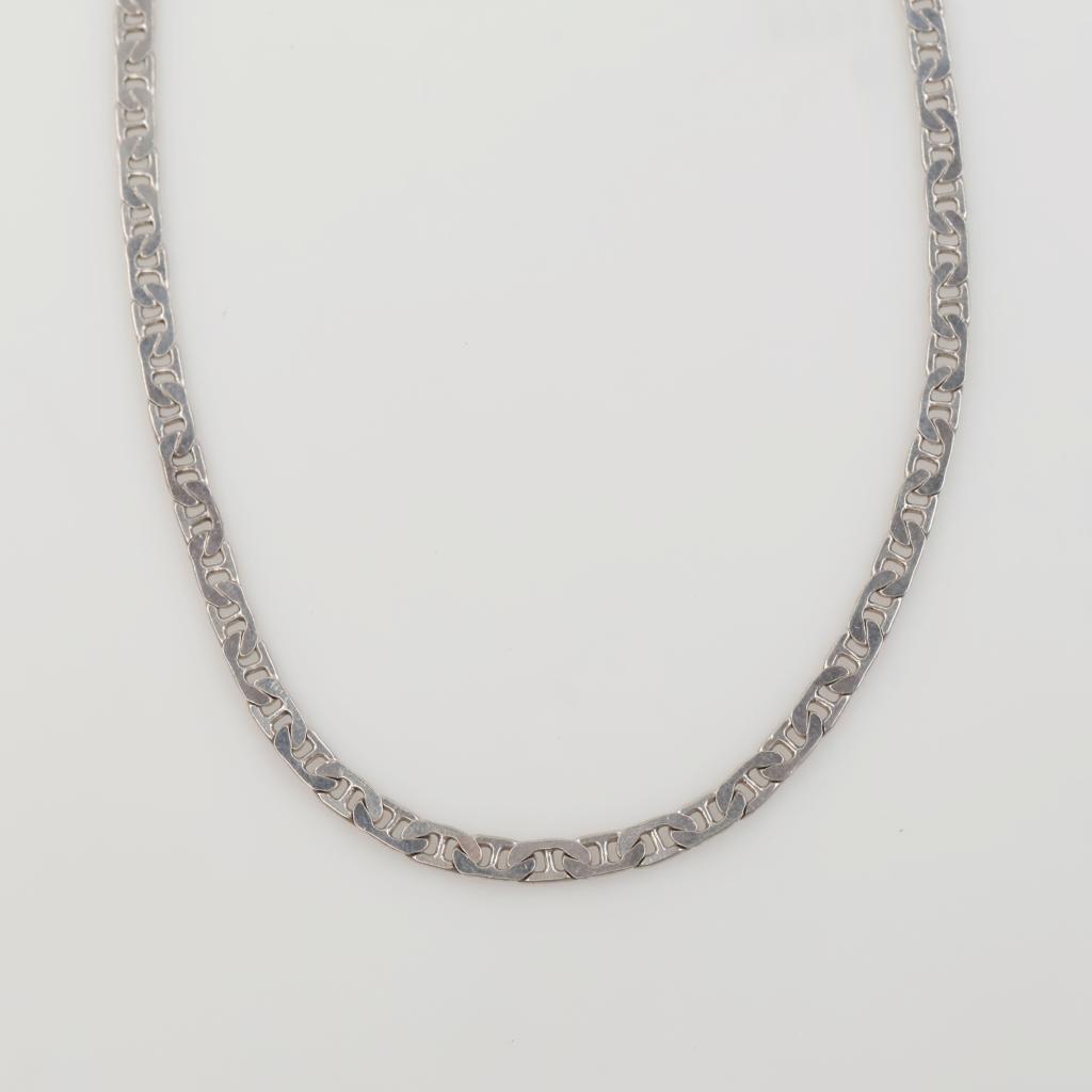 Sterling Silver Mariner Chain Necklace