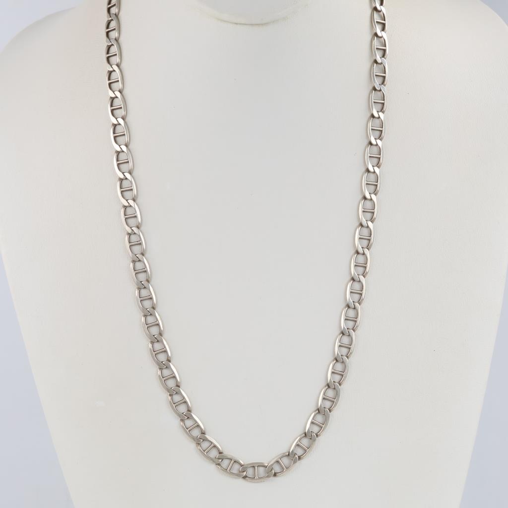 Sterling Silver Mariner Chain Necklace