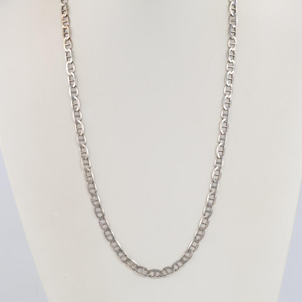 Sterling Silver Mariner Chain Necklace