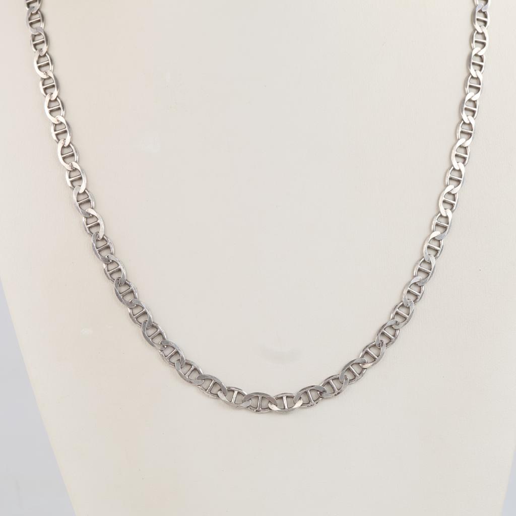 Sterling Silver Mariner Link Necklace