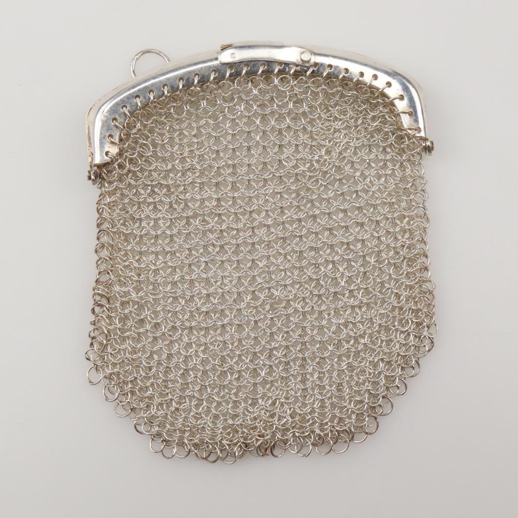 Sterling Silver Mesh Coin Purse Property Room
