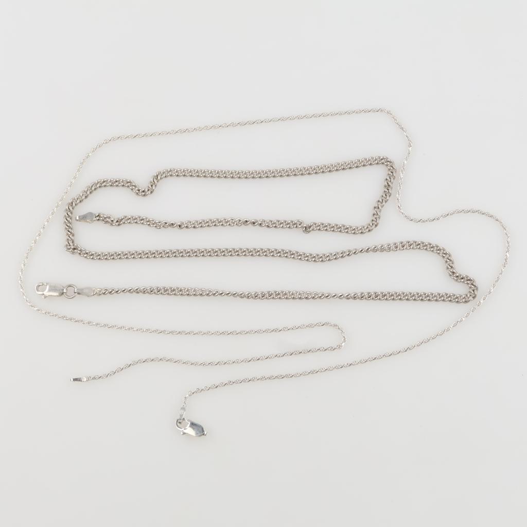 Sterling Silver Necklace, 2 Pieces