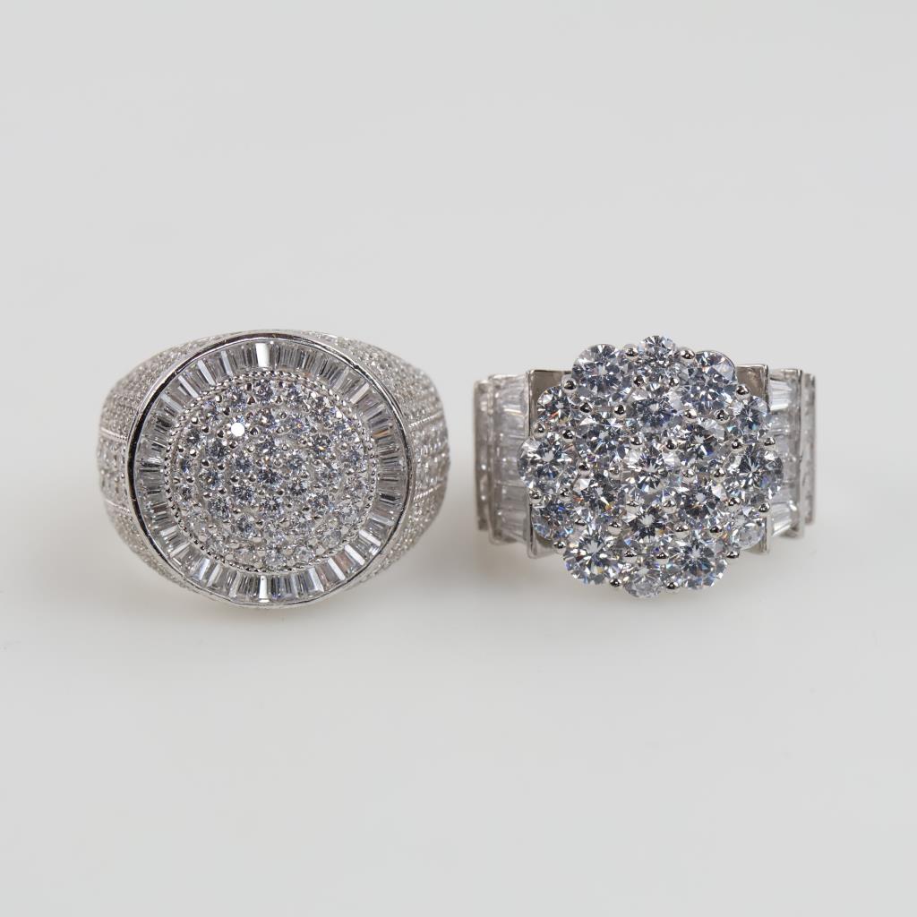 Sterling Silver Rings, 2 Pieces