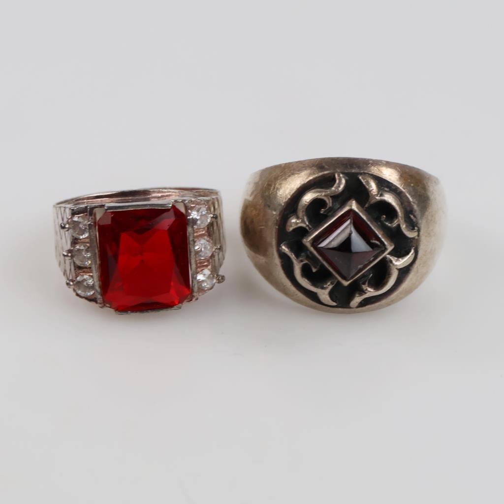 Sterling Silver Rings, 2 Pieces
