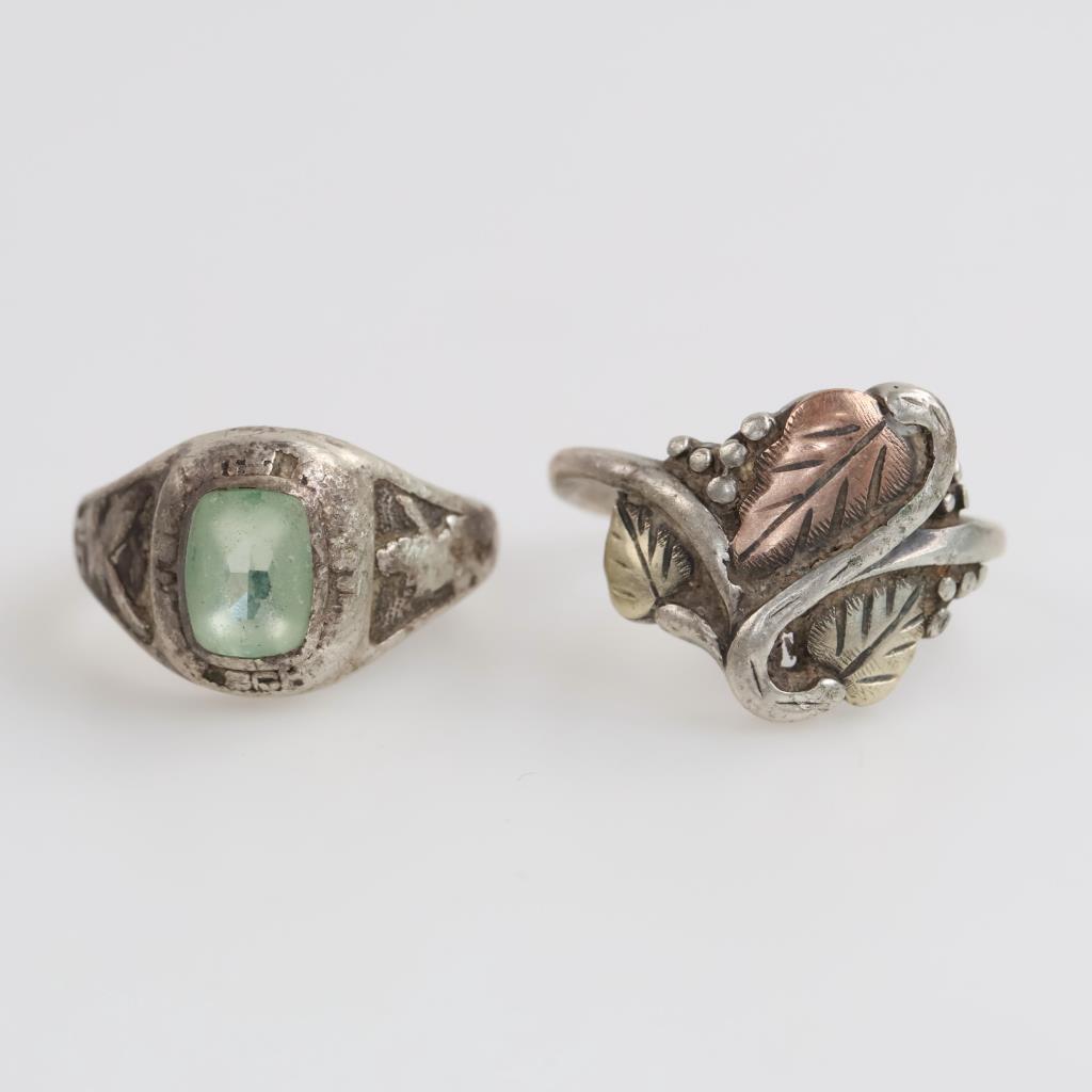 Sterling Silver Rings, 2 Pieces