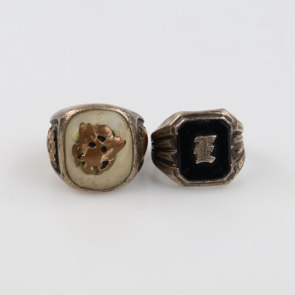 Sterling Silver Rings, 2 Pieces