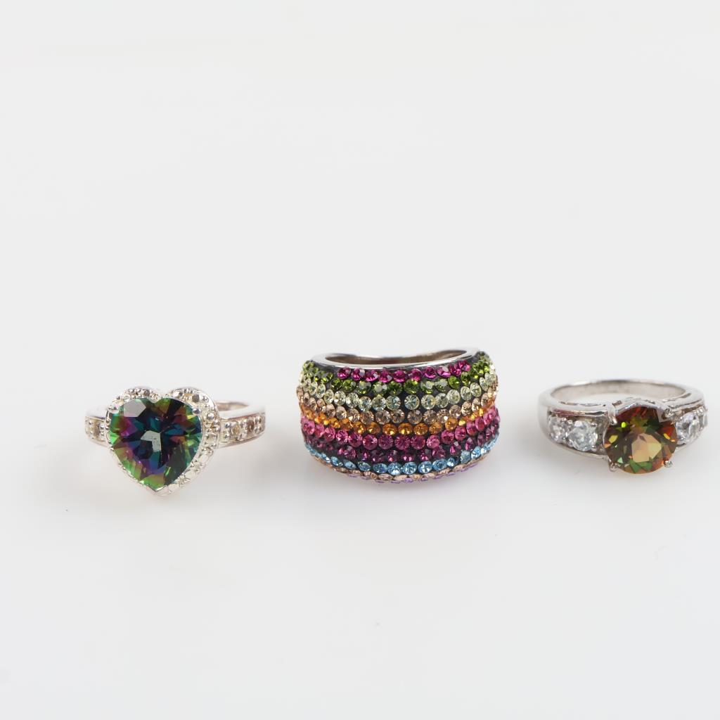 Sterling Silver Rings, 3 Pieces | Property Room
