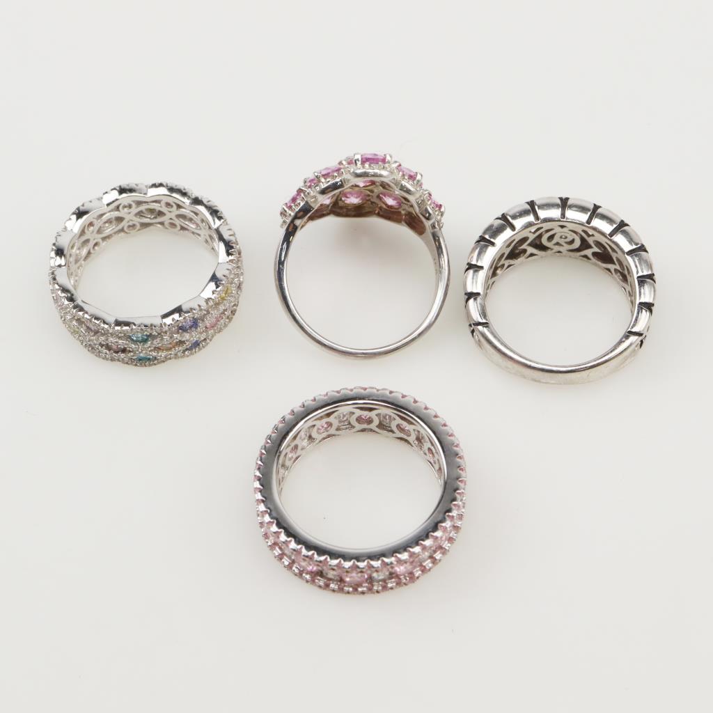 Sterling Silver Rings, 4 Pieces | Property Room