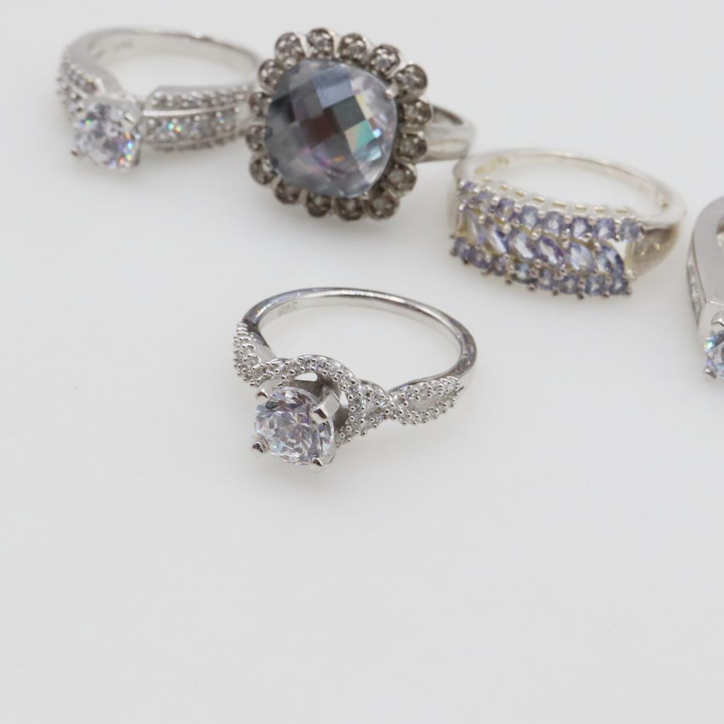 Sterling Silver Rings, 5 Pieces | Property Room