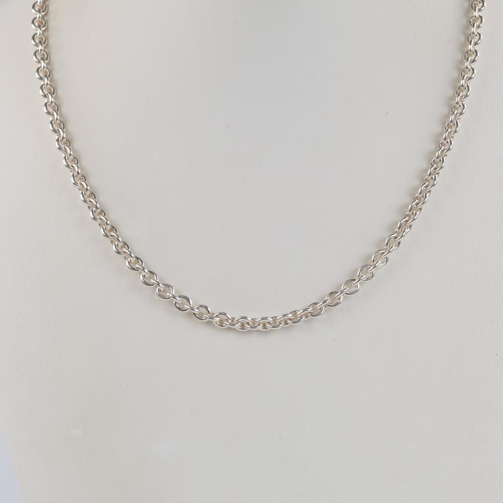 Sterling Silver Rolo Link Necklace