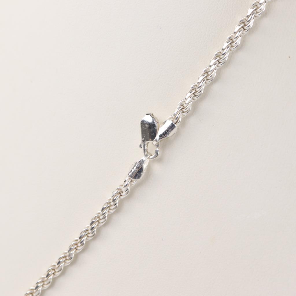14k Gold Real 925 Sterling Silver Byzantine Chain Mens Necklace 2.5-5mm