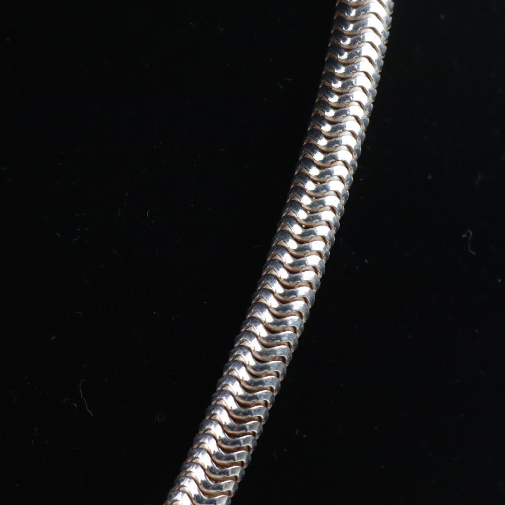 Goldum NYC 0.90mm Adjustable Sterling Silver Snake Chain Necklace – Made In Italy (Up To 24 Inches)