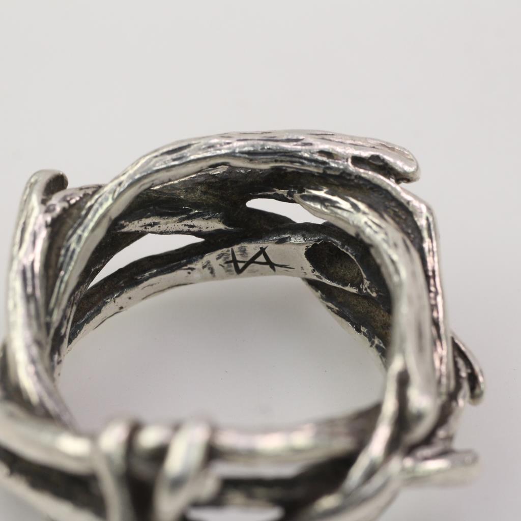 Sterling Silver Thorn Crown Ring Property Room