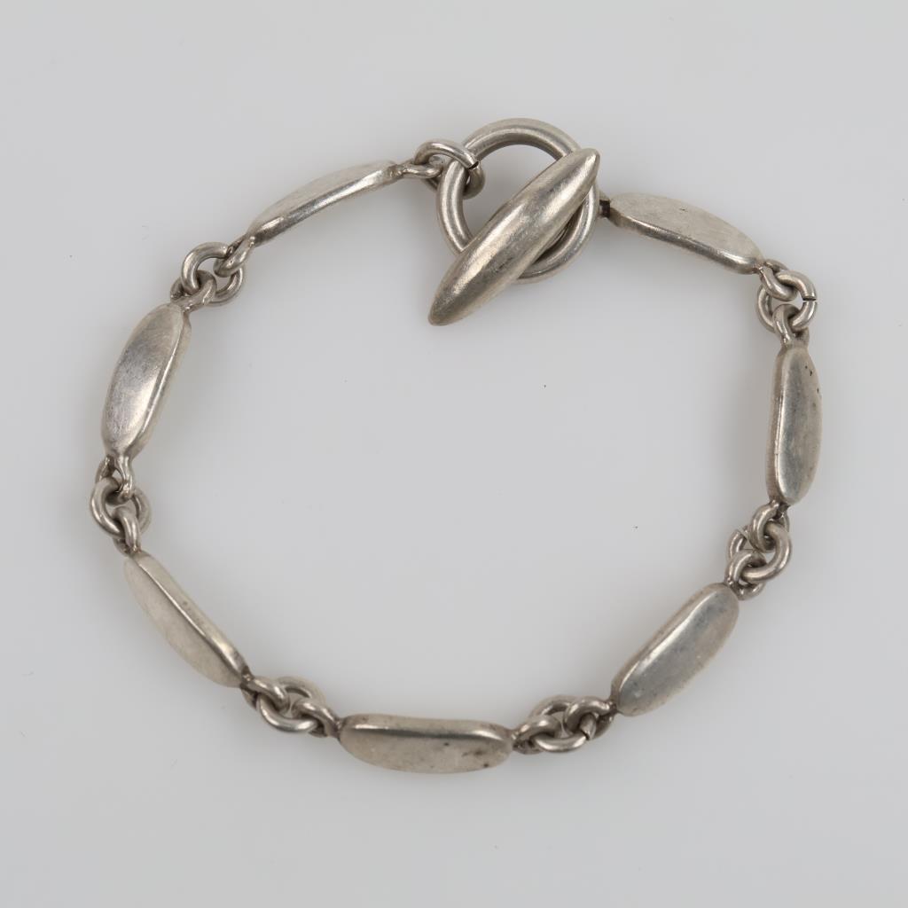 Sterling Silver Toggle Bracelet