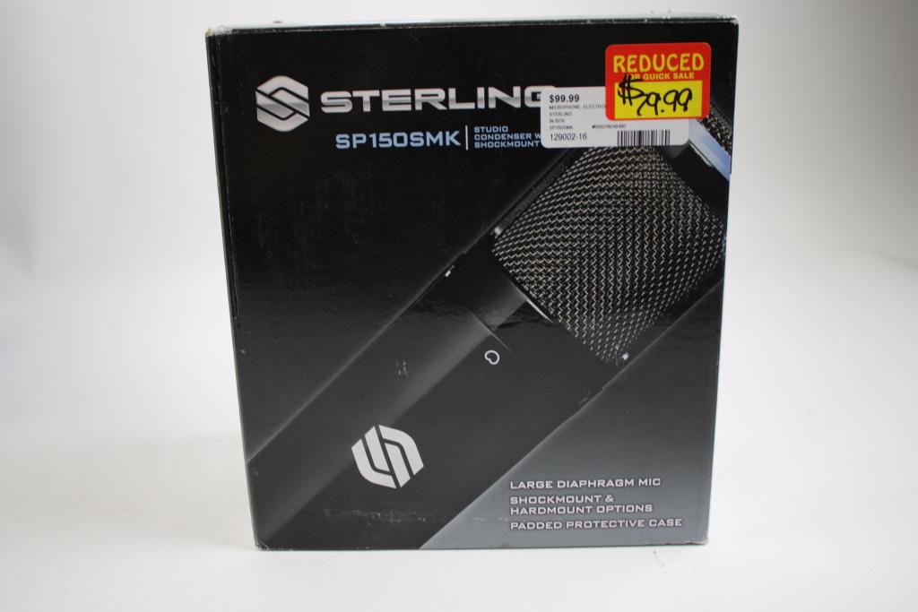 Sterling Studio Condenser With Shockmount Kit