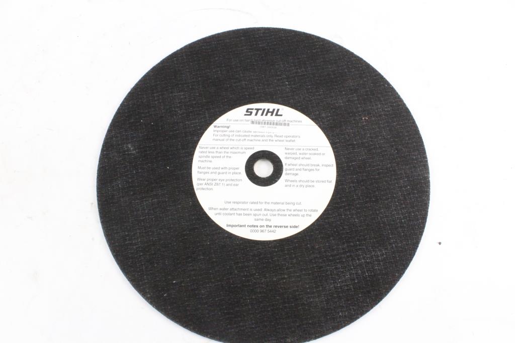 Stihl Abrasive Wheel For General Purpose Metal Property Room