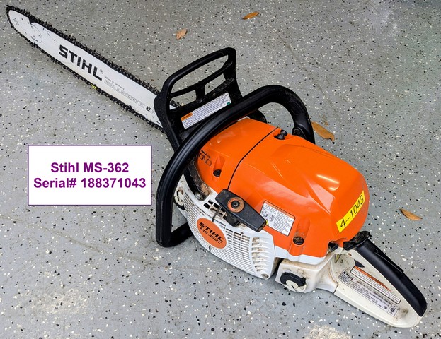 Stihl Chainsaw MS-362 VC# 4-1043 (Orlando, FL 32811)