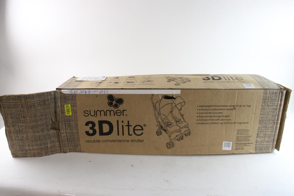 Summer 3D Lite Double Convenience Stroller Property Room