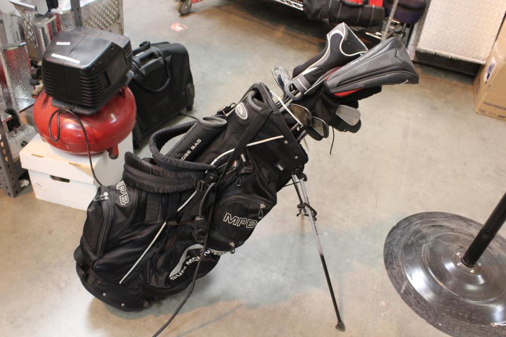 Sun Mountain Golf Bag With Clubs, 7+ Pieces Property Room