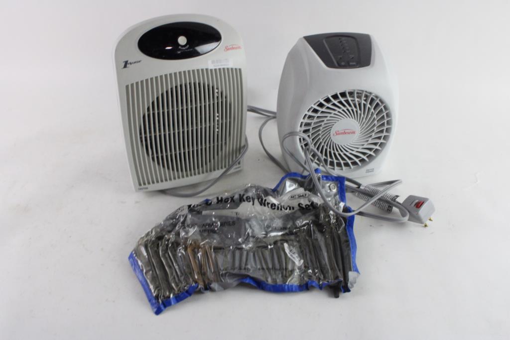 Sunbeam Heaters And More, 3 Pieces Property Room