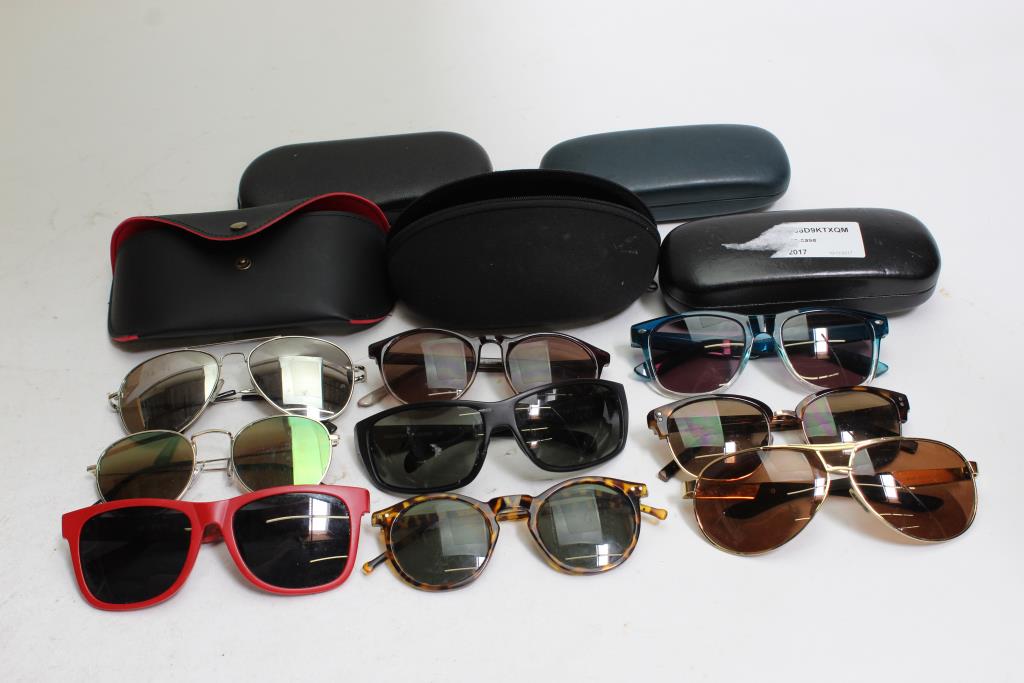 Suncloud, Monki, Foster Grant+ More Sunglasses Bulk Lot, 9 Pieces