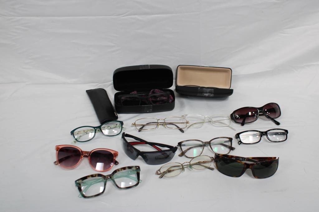 Sunglasses And Eyeglasses Bulk Lot,  14 Pieces